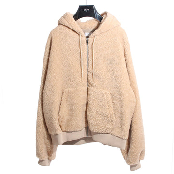 Celine 26SS Triomphe Logo Fleece Hoodie Jacket Beige RV1562Z52 02BG 152197414