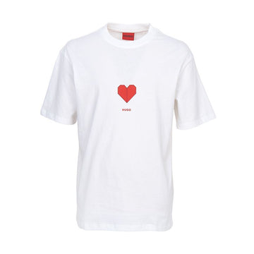 Hugo Boss Origami Heart Short Sleeve T-Shirt 50553429 100 (Unisex) 152198401