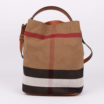 BURBERRY アシュビー ブラウン トップハンドル ショルダーバッグ 152198520