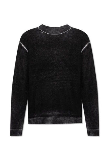 ACNE STUDIOS Druck Crewneck Pullover Strick B60328 900 152199518