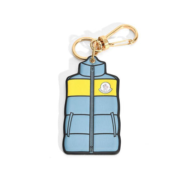 Moncler Best Shape Leather Keyring Blue 6F00004 M2614 F17 152199755