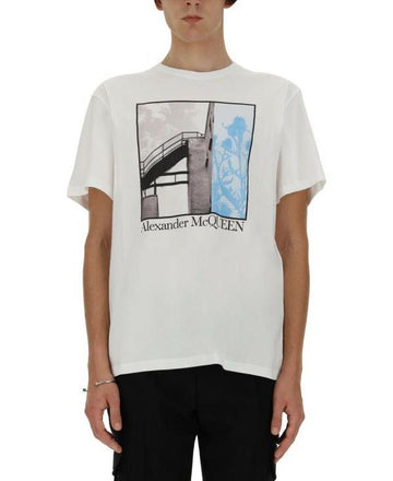 ALEXANDER MCQUEEN グラフィック 半袖 Tシャツ 794679 QTABW 0973 152200335