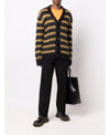 Marni Black Stripe Mohair Cardigan 152200731 [P]