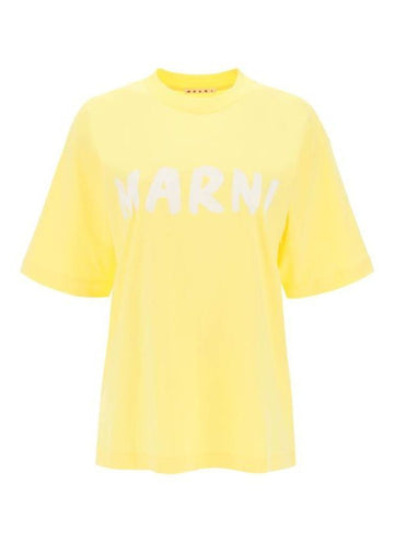 MARNI Logo Baumwoll T-Shirt 152200736