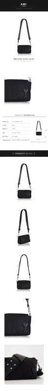 AMI ランチボックス ショルダーバッグ ULL710 AW0001 001 152200992 [P]