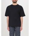 MAISON KITSUNE Oversize T-Shirt mit geprägtem Profil OM00116KJ7016 P199 152201021 [P]
