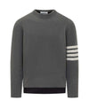 THOM BROWNE Merino-Wolle 2-in-1 Half 4-Bar Pullover MKA517B Y1018 035 152201120 [P]