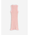 MAISON KITSUNE ベビーフォックスパッチチェックショートワンピースドレス 152201182 [P]