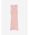 MAISON KITSUNE ベビーフォックスパッチチェックショートワンピースドレス 152201182 [P]