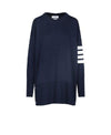 THOM BROWNE オーバーサイズ クルーネック 4バ ストライプ ニット 152201194 [P]