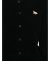 MAISON KITSUNE Fitted Cardigan aus LAMBSWOOL für Babys, Schwarz, PW00506KT1006 P199 152201224 [P]