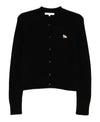 MAISON KITSUNE Fitted Cardigan aus LAMBSWOOL für Babys, Schwarz, PW00506KT1006 P199 152201224 [P]