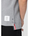 THOM BROWNE Baumwoll-Waffle-Ripp-Ausschnittshirt MJS287A J0216 055 152201233 [P]
