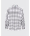 THOM BROWNE ギンガムチェックフランネル4バーオーバーサイズシャツ 152201240 [P]
