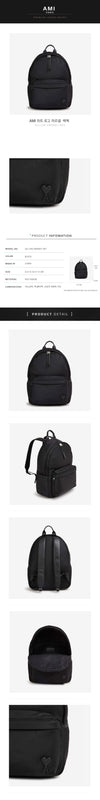 AMI Heart Logo Marcel Backpack ULL728 AW0001 001 152201318 [P]
