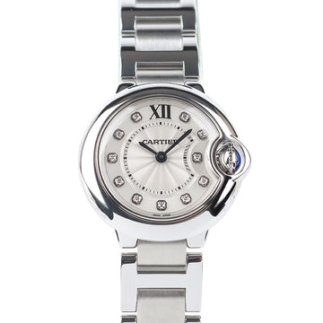 CARTIER バロンブルー 28 11Pダイヤウィメンズウォッチ 36573-2 152201346