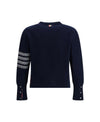 Thom Browne Merino Wool Holiday Hector 4-Bar Pullover Knit 26SS Navy MKA573A Y1029 415 152201373 [P]