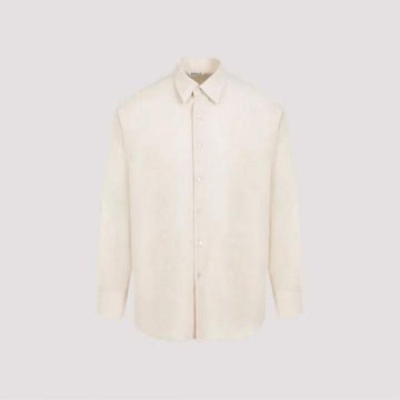 AURALEE AIRY Wollhemd VIYELLA A23AS03VT IVORYWHITE 152201767