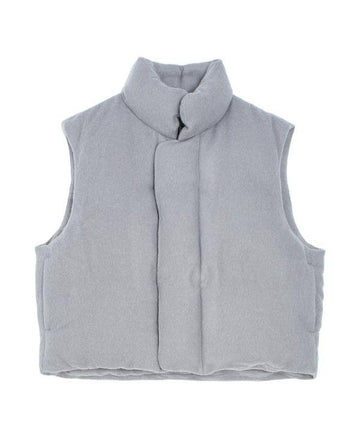 Auralee Brushed Alpaca Wool Down Vest Light Gray A24AV02AS 152201980