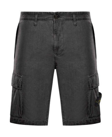 Stone Island Cotton Logo Patch Cargo Shorts 152202093