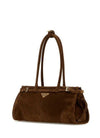 Prada Medium Suede Handbag 1BA426 V MOO 2C4S F0324 152203245 [P]