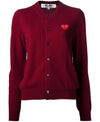 Comme Des Garcons Wool Cardigan with Red Heart Patch AX N007 051 4 152203622 [P]