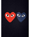 COMME DES GARCONS Doppelherz Wappen Cardigan AX N057 051 2 152203666 [P]