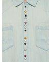 GOLDEN GOOSE ハンマースタッズ ブリーチ デニムシャツ GMP00487 P000636 50100 152203701 [P]