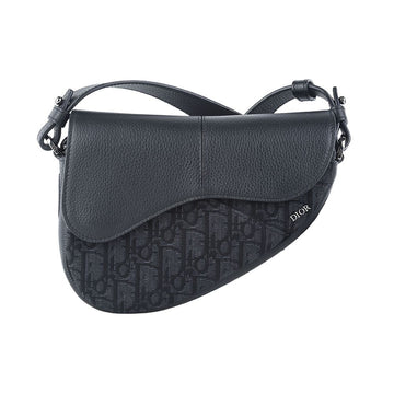 DIOR オブリーク ブラック ジャカード ミニ サドル クロスバッグ 36643K-2 152203740