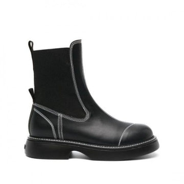 GANNI Schwarze Every Day Mid Chelsea Boots 152203981