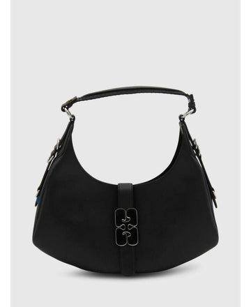 GANNI ブラック スモール Kat バッグ A7296 099 152204261