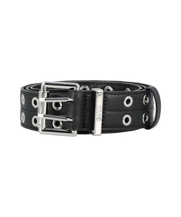 Ganni Black Double Eyelet Belt A6586 099 152204366