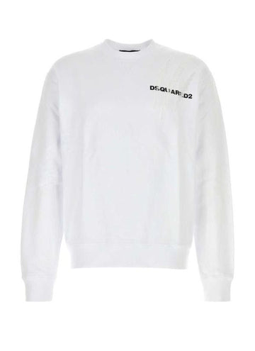 DSQUARED2 Scratch Print Cool Fit Crew Neck Sweatshirt 152204460
