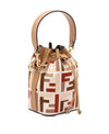 FENDI ミニ MON TRESOR キャンバス RICAMO FF ジャカード 152204589 [P]