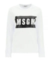 MSGM Box Logo Cotton Sweatshirt 152204662 [P]