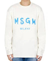 MSGM Brushed Logo Long Sleeve T-Shirt 152204753 [P]