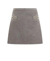 MSGM Ösen Woll-Minirock 152204847 [P]