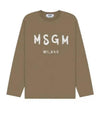 MSGM Logo Long Sleeve T-Shirt 152204856 [P]
