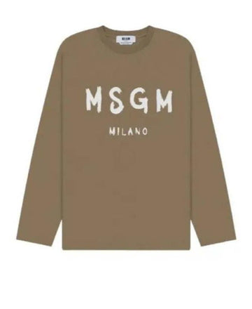 MSGM Logo Langarm-T-Shirt 152204856