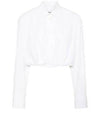 MSGM Gestickte Logo-Crop-Bluse 3741MDE05X 247600 01 152204864 [P]