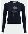 MSGM Rhinestone Rose Sweatshirt 152204910 [P]