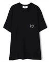 MSGM Pocket Logo Print Short Sleeve T-Shirt 152204940 [P]
