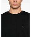 MSGM Black Logo Embroidered T-Shirt 25FW 152204988 [P]