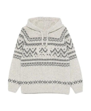 CP Company Jacquard Wool Knit Hoodie Sweater 152205132