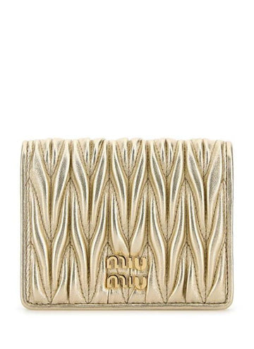 Miu Miu Nappa Leather Compact Wallet 152206248