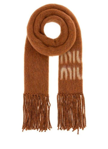 MIU MIU Logo Mohair Schal 152206314