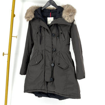 MONCLER アリエット フォックスファー パディング フード ジャケット 152206388