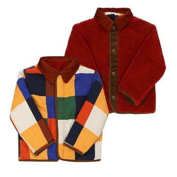Bobo Choses Multicolor Tile Reversible Fleece Children's Jacket B225AC122 148565004 [P]