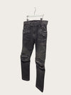 Balmain Black Distressed Slim Biker Jeans 152236806 [P]