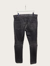 Balmain Black Distressed Slim Biker Jeans 152236806 [P]